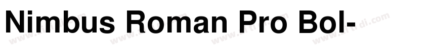 Nimbus Roman Pro Bol字体转换 Nimbus Roman Pro Bol字体转换
